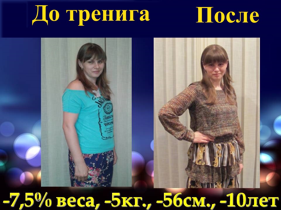 Школа питания. Результат снижения веса 7