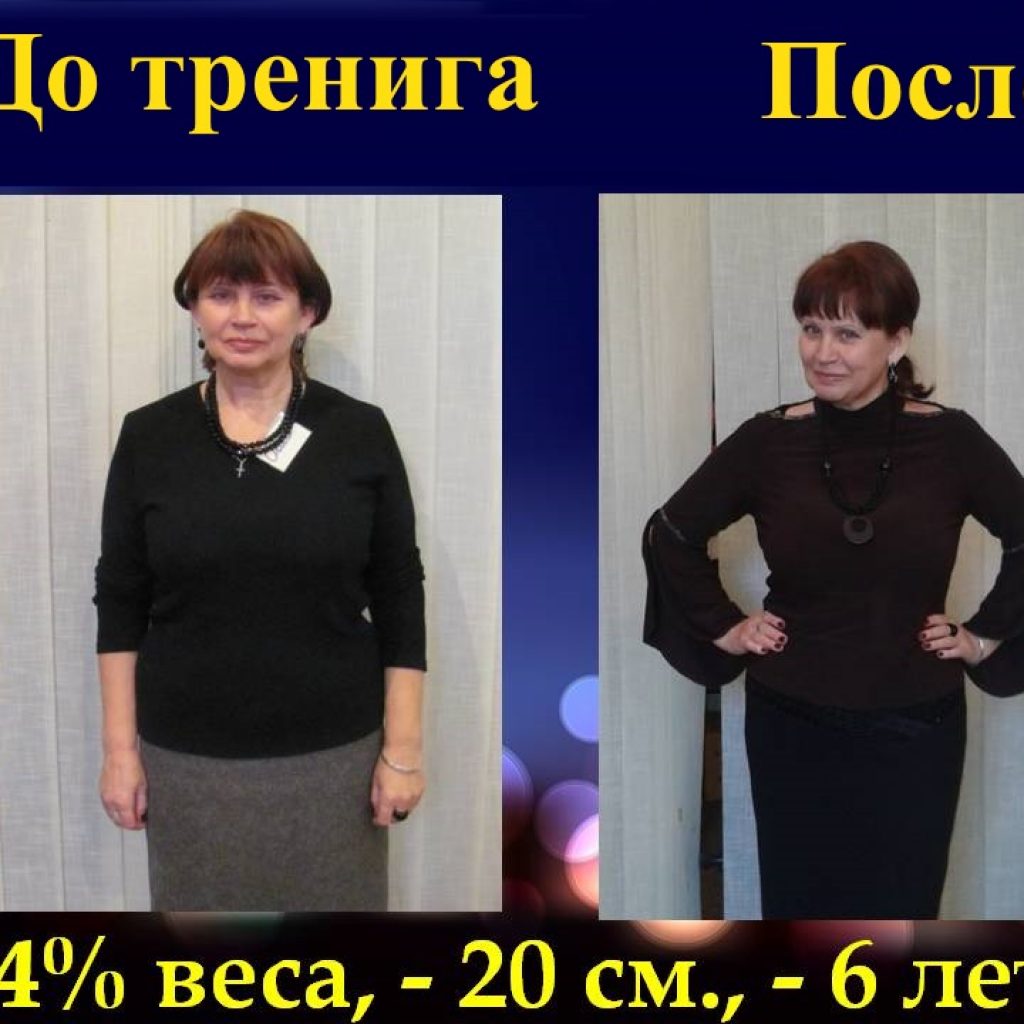 Школа питания. Результат по снижению веса 4