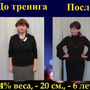 Школа питания. Результат по снижению веса 4