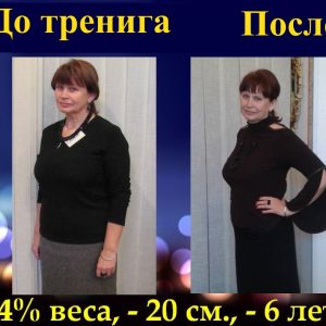 Школа питания. Результат по снижению веса 3