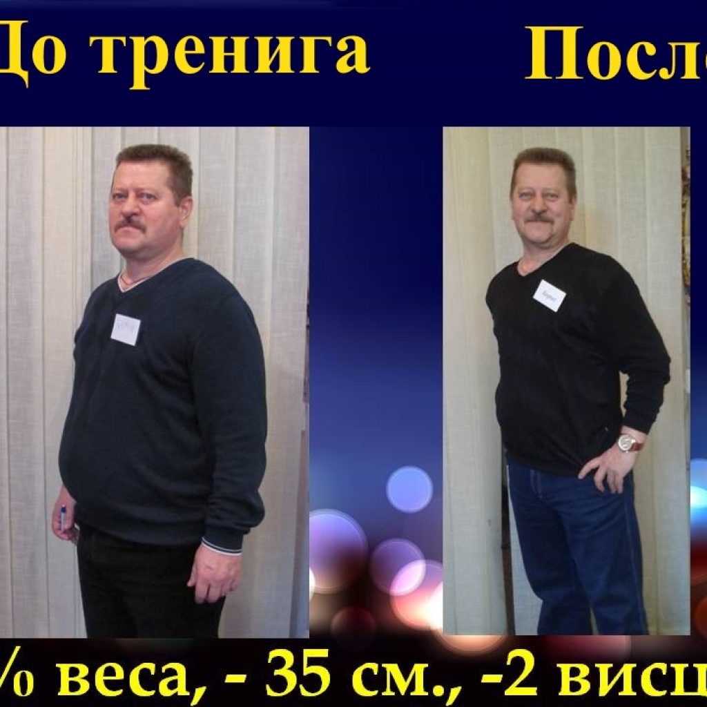 Школа питания. Результат по снижению веса 1
