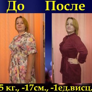 Аня до и после тренинга Аня